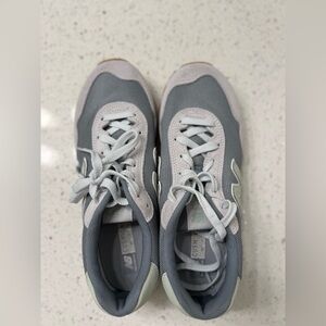 New Balance Light Gray & White Women's Sneakers